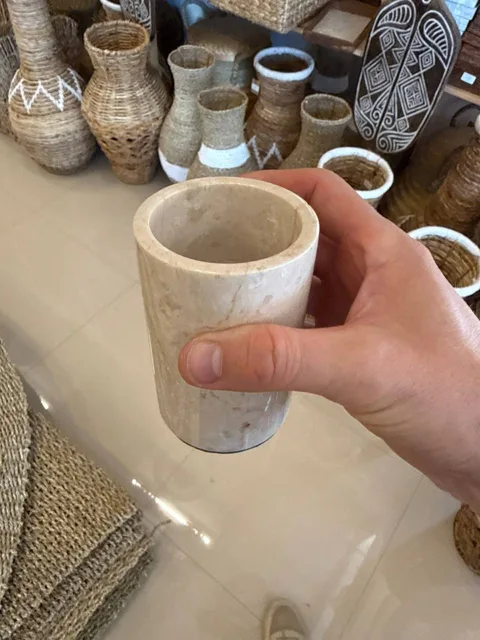 стакан мраморный для ванной