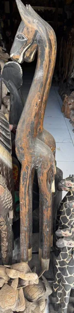 статуя жираф деревянный, высокий