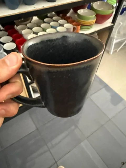 Кружка тёмная stoneware